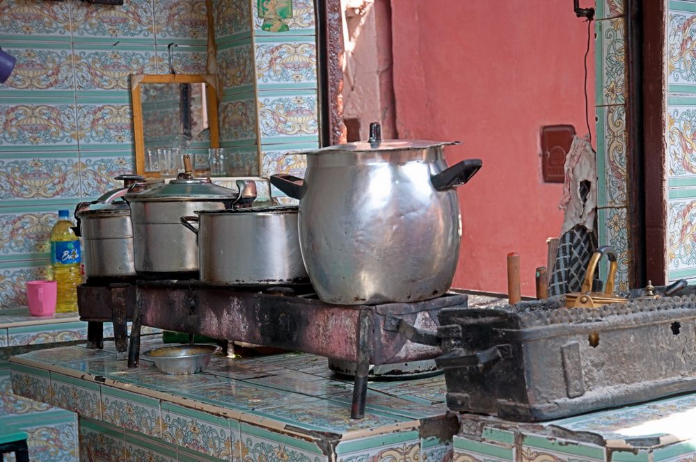 C0451 Fastfood-Restaurant in den Souks von Marrakesch