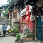 C0523 Straßenszene in der Altstadt von Chongqing, China 2012