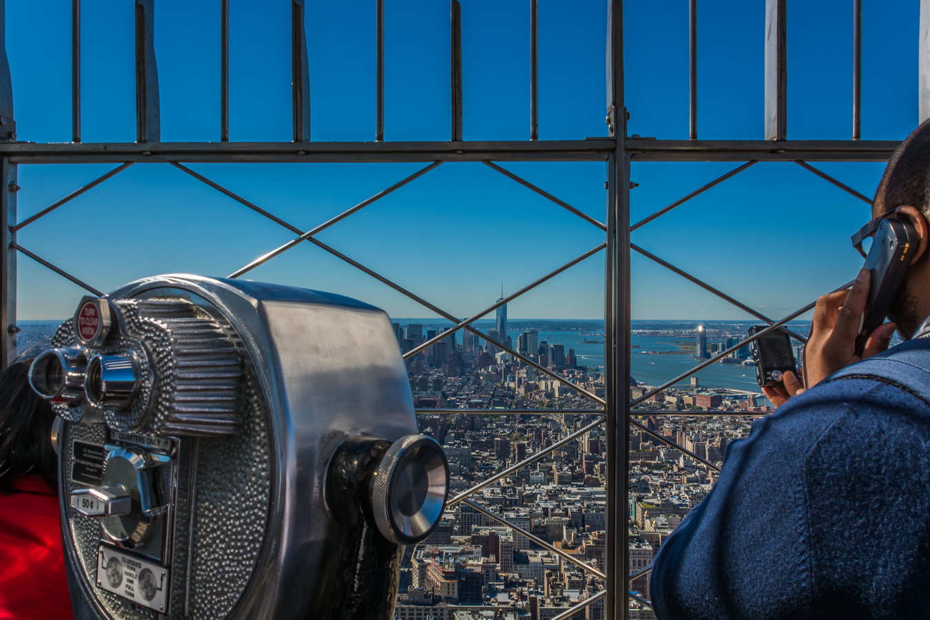 C0692 begehrter Blick auf Downtown Manhatten