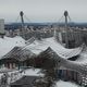 Schneebedeckte Dcher Olympiapark