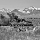 C56/PmG on the Sakaigawa-Bridge & Mt. Yatsugatake 