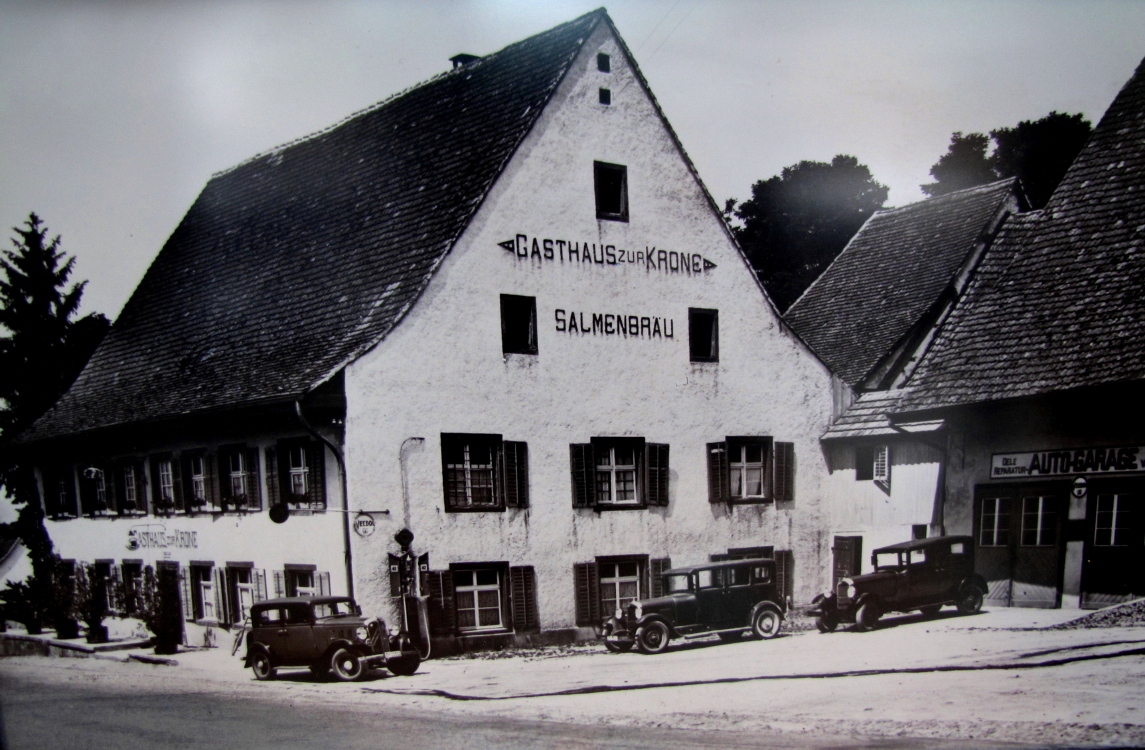 Ca. 1935 Restaurant Krone Möhlin Schweiz
