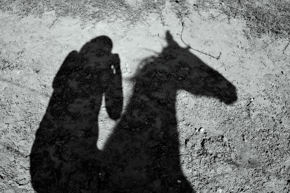 Cabalgando.... en sombras. de Edith Marin