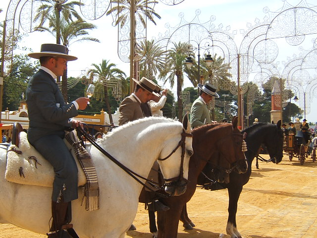 Caballos y jinetes Feria de Jerez de la Frontera