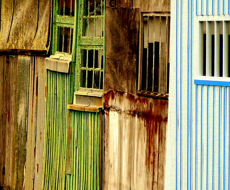 Cabanes à St Trojan les bains.