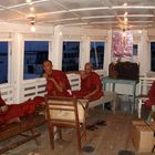 Cabin boat for Monks at Bagan Pier