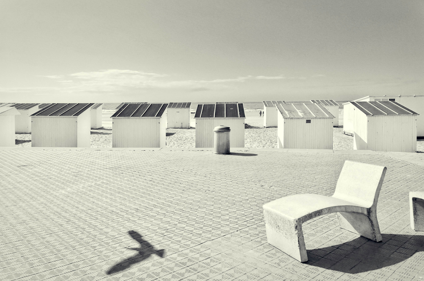 Cabines de bain sur la plage d’Ostende