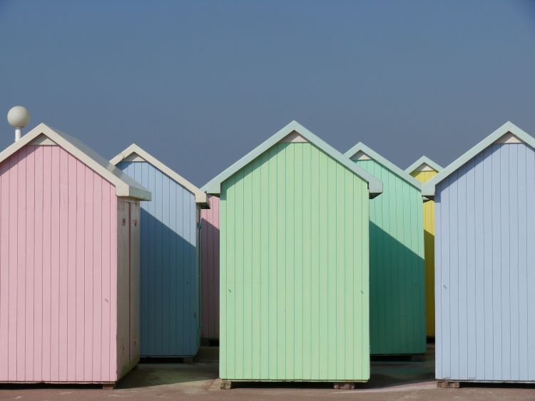 cabines de plage, berck sur mer