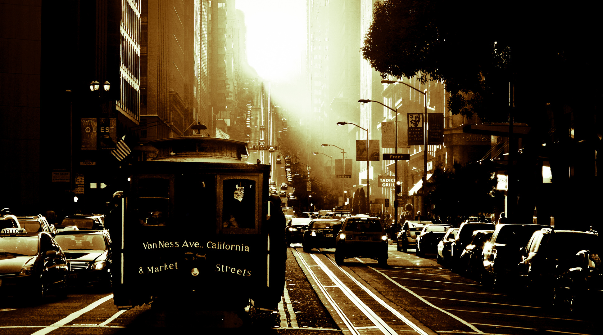 Cable Car Sunset No2