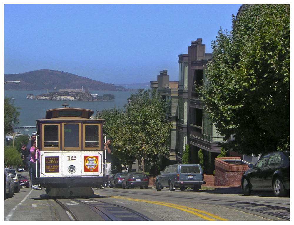 Cable Car und Alcatraz