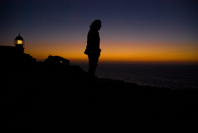 Cabo de Sáo Vicente  -  Promontorium sacrum   -   auch mal ein Sundowner von mir