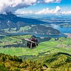 Cabrio Bahn Blick auf Vierwaldstättersee