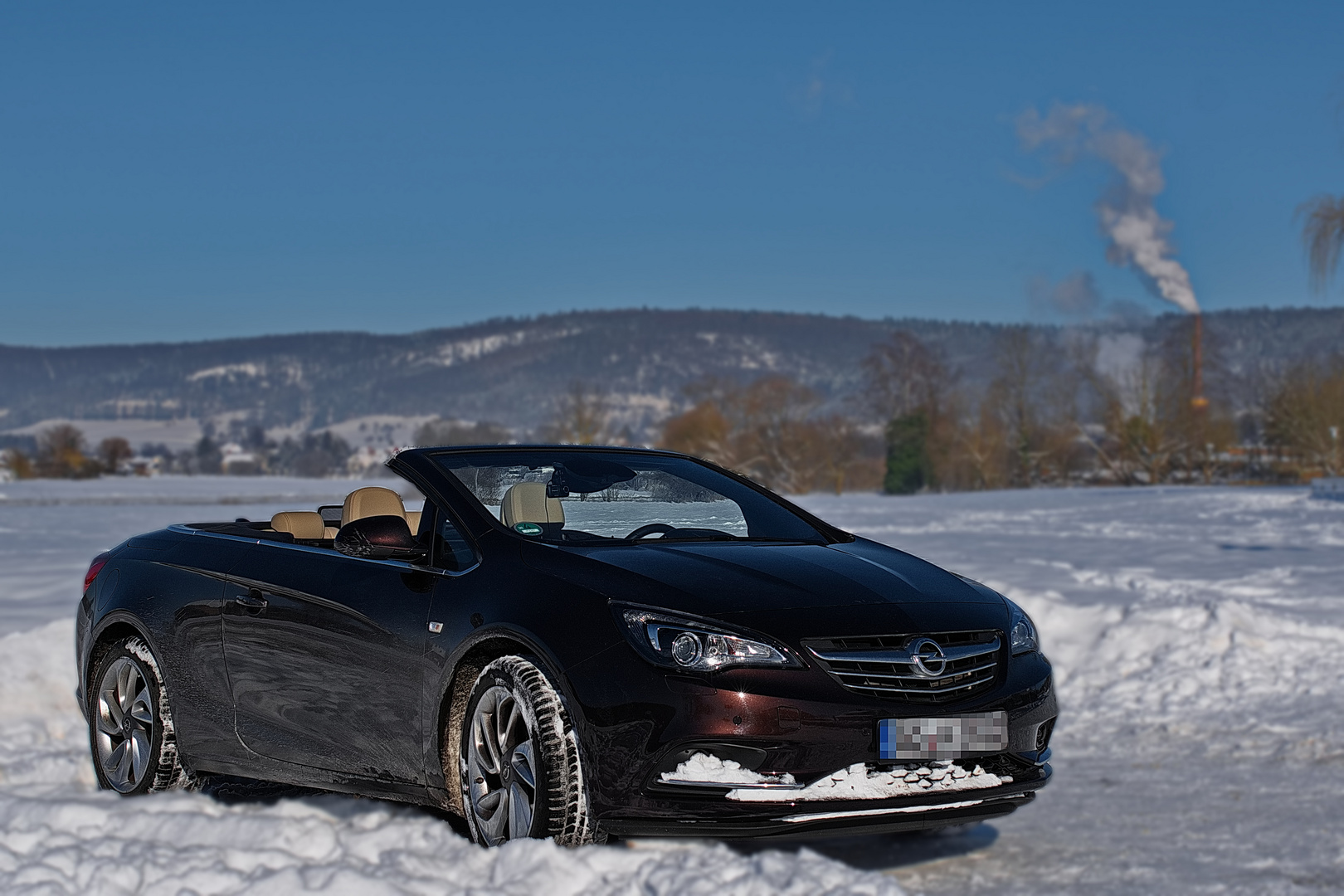 Cabrio im Schnee