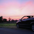 Cabrio in Sunset