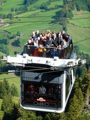 Cabrio-Seilbahn auf das Stanserhorn