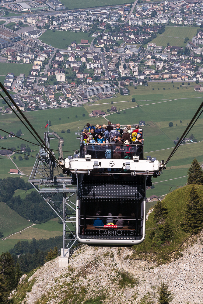 Cabrio-Seilbahn aufs Stanserhorn