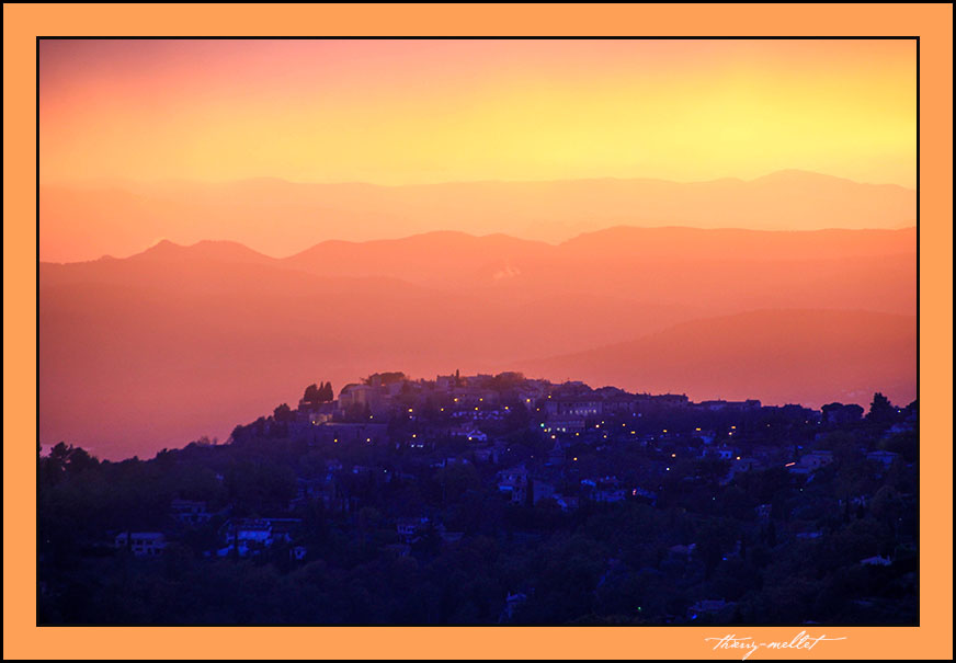 Cabris et son coucher de soliel