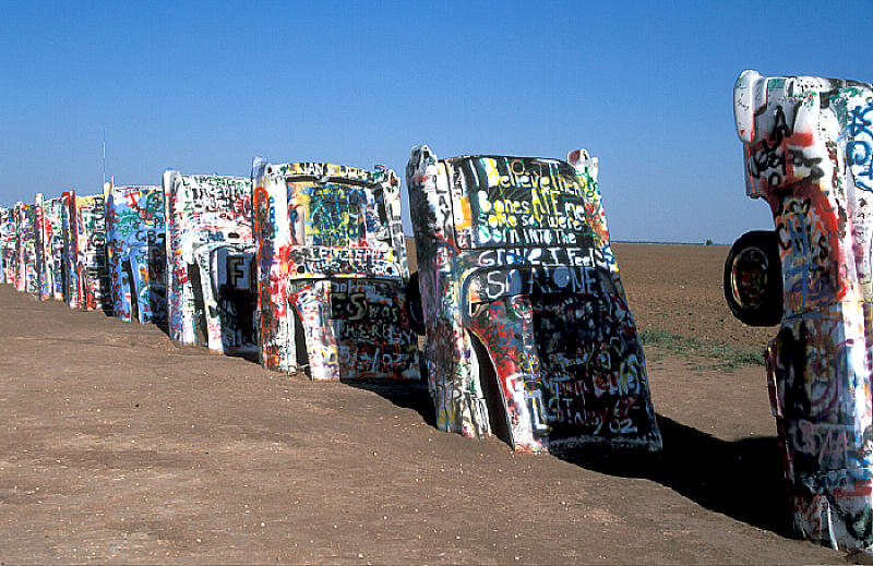 Cadillac-Ranch bei Amarillo TX