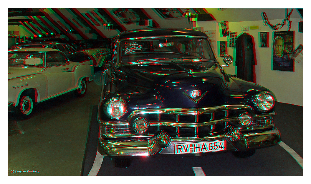 Cadillac Serie 62 Sedan von Hans Albers in 3D (Rot/Cyan)