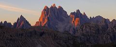 Cadinigruppe mit der 2839m hohen Cima Cadin di S. Lucano und anderen jenseits der 2500er Marke...