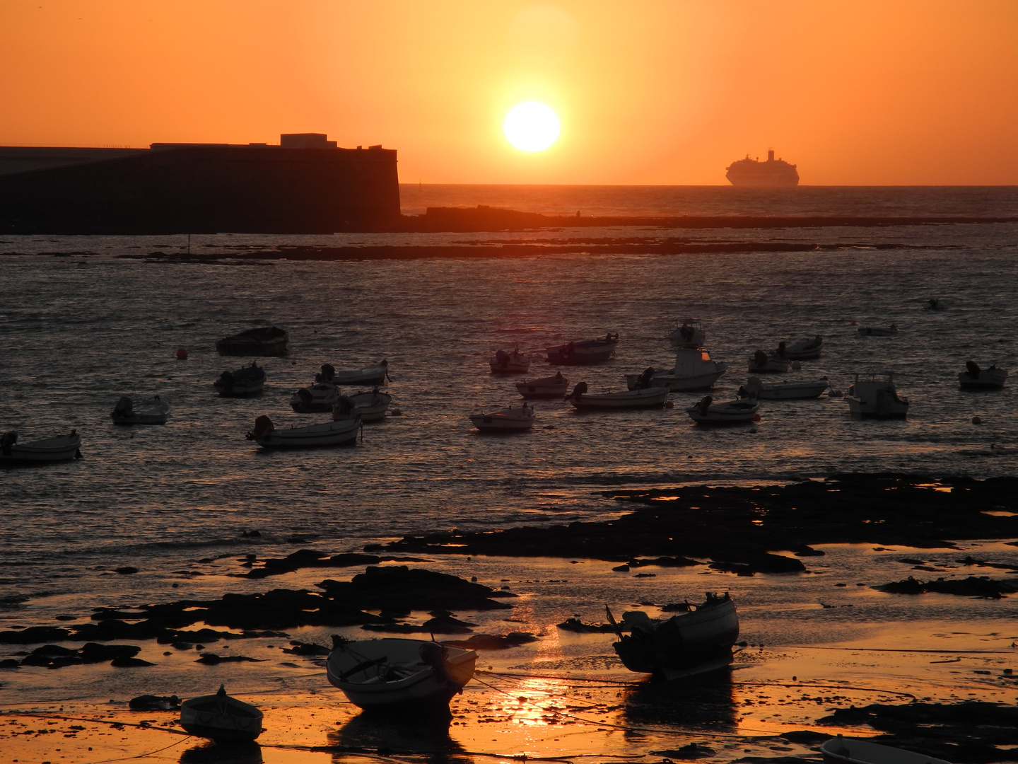 Cadiz - Abendstimmung am Hafen