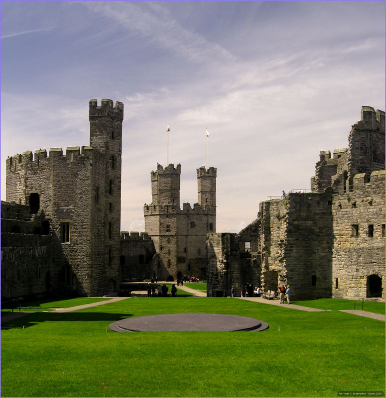 Caernarfon Castle.