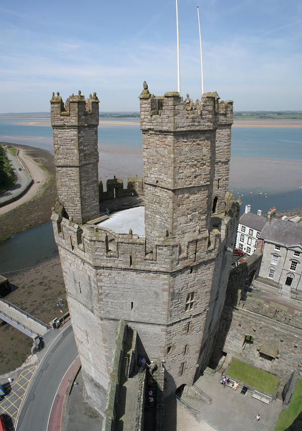 Caernarfon Castle - Blick vom Turm