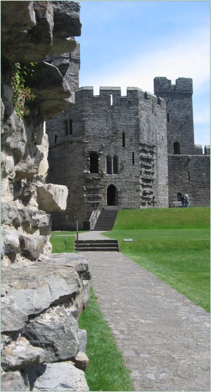 Caernarfon Castle.