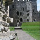 Caernarfon Castle.