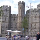 Caernarfon Castle, Gwynedd, North Wales, UK.