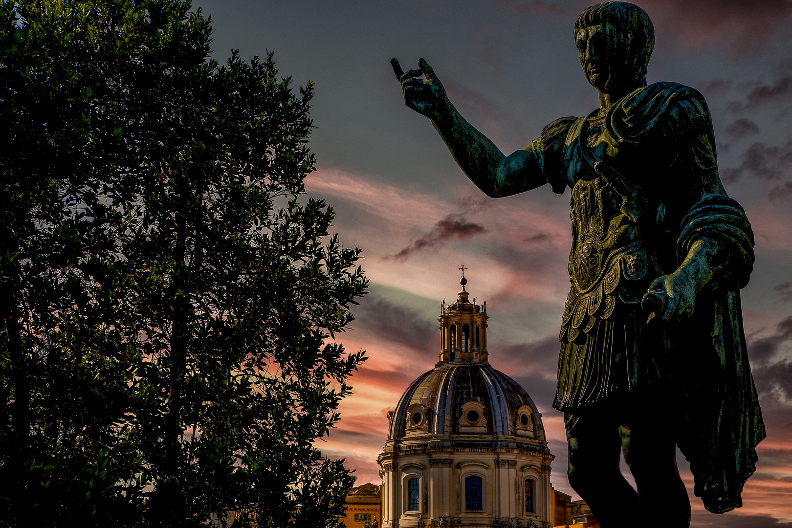 Caesar Bronze Statue -Trajans Forum, Rome