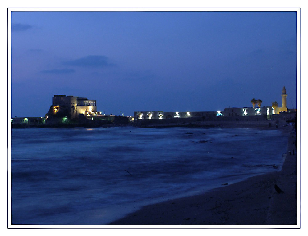 Caesarea at night