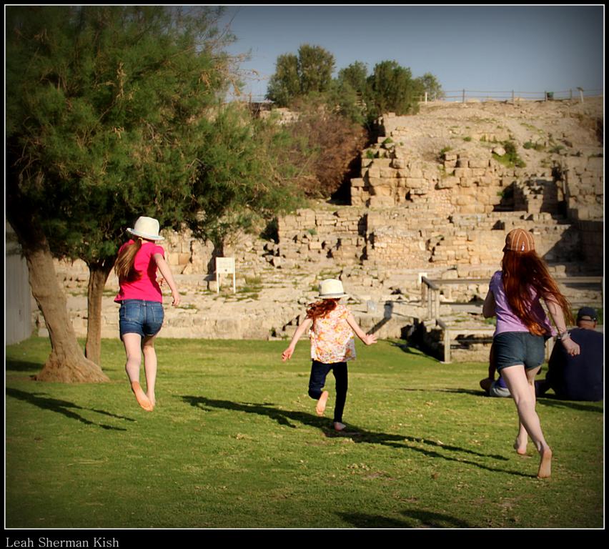 caesarea – national park&#8207;, Playing among the ruins &#8207;