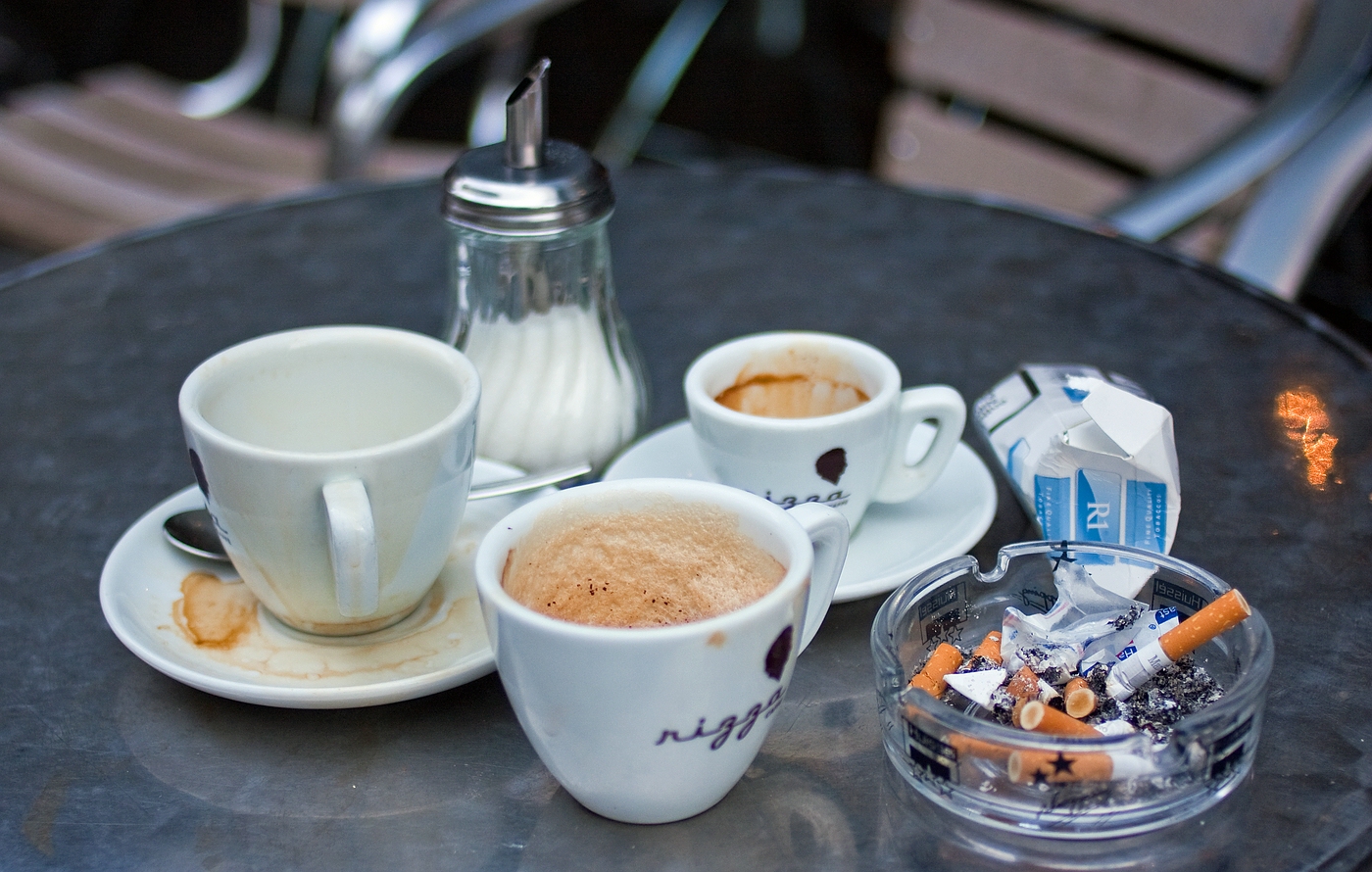 Cafe draußen heute