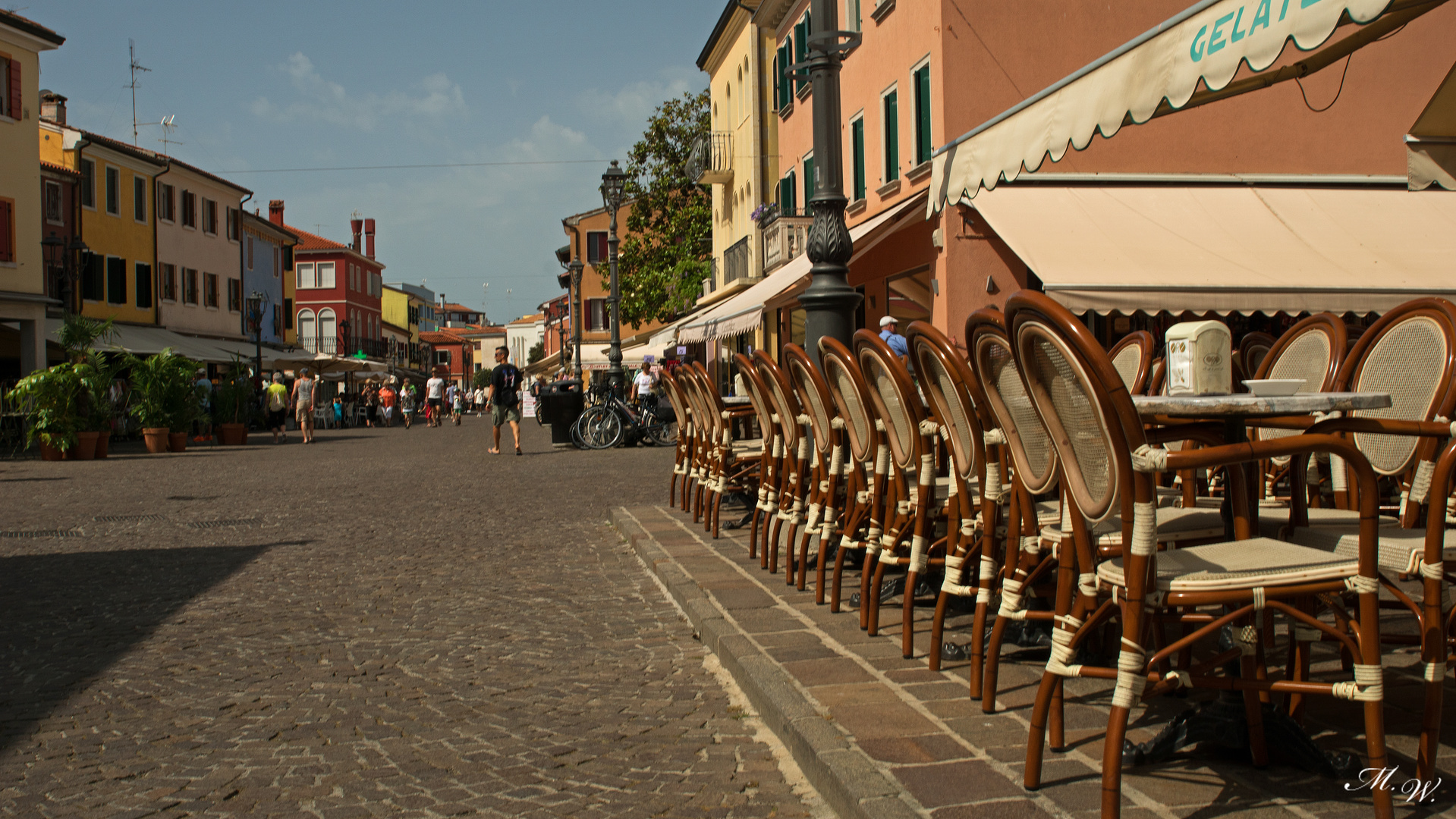 Cafe in der Altstadt von Caorle