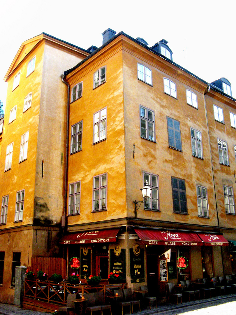 Cafe in der Stockholmer Altstadt