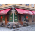 Cafe in der Stockholmer Altstadt