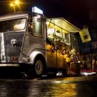 Café-Mobil auf dem Kölner Hafen-Weihnachtsmarkt