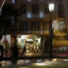 Cafe Nicola- Lisbon- Rossio- "under rainy glas"