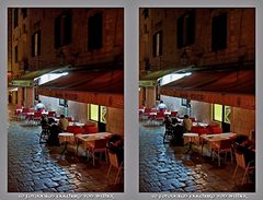 Cafe Terrace at Night 3D