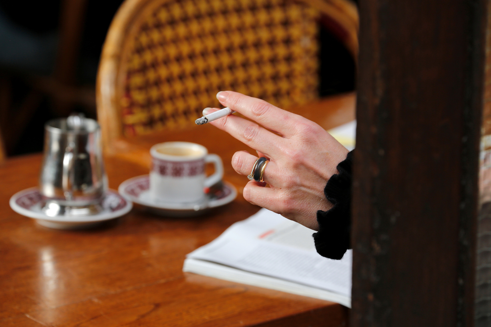 Cafehausszene in Paris