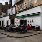  Cafetería en el Mercado de La Plaza de Abastos de Santiago.