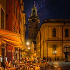 Cafeterrasse am Abend