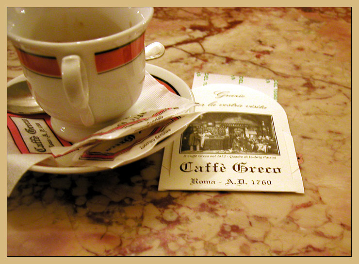 Caffè Greco Roma seit 1760