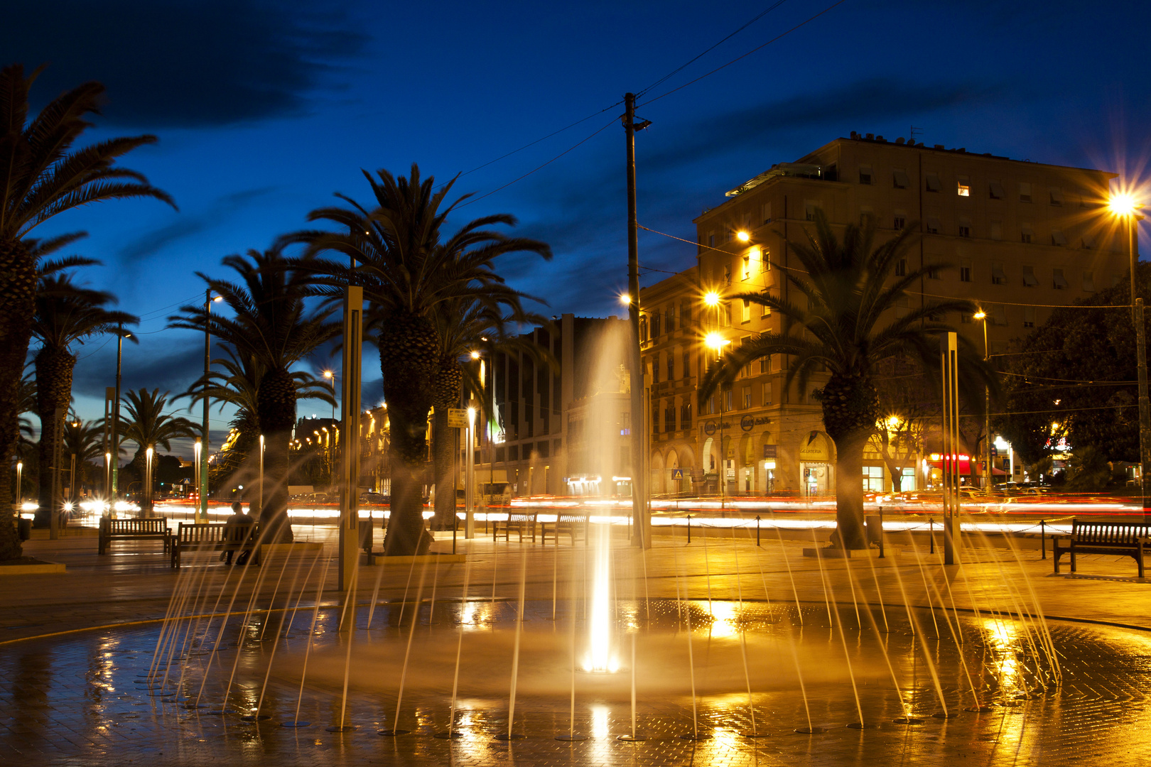 Cagliari by night