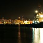 Cagliari Veduta dal porto di notte