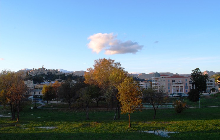 Cagnes sur Mer après la pluie, un 1er décembre 2008