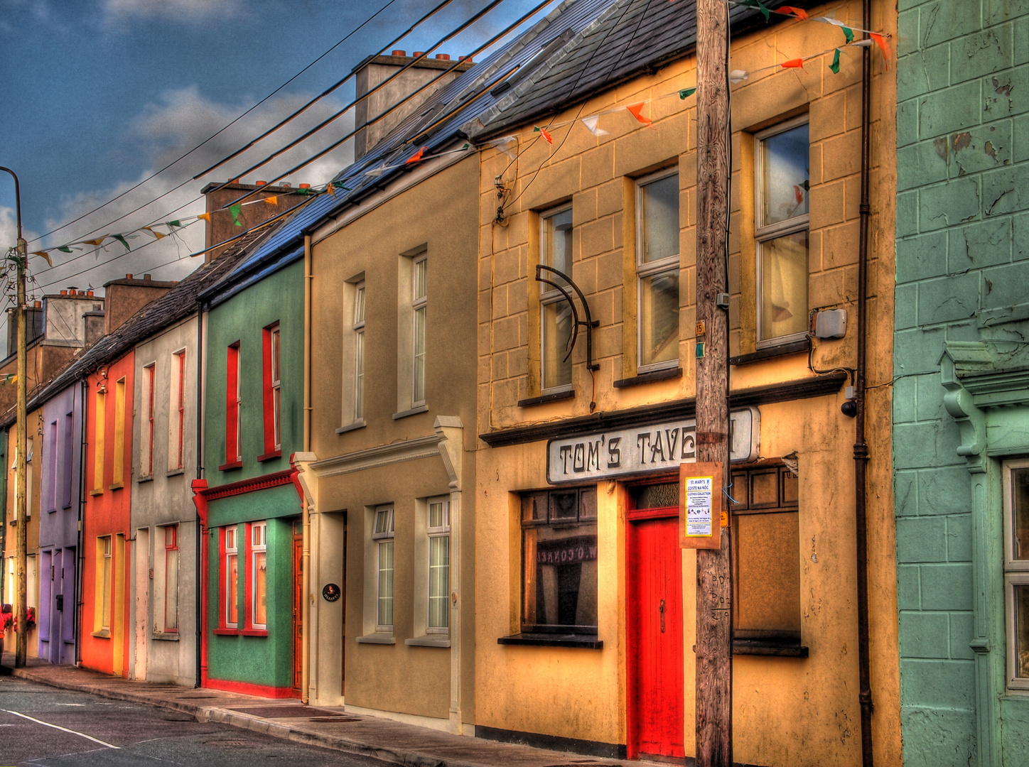 Cahersiveen New Street Foto & Bild europe, united kingdom & ireland