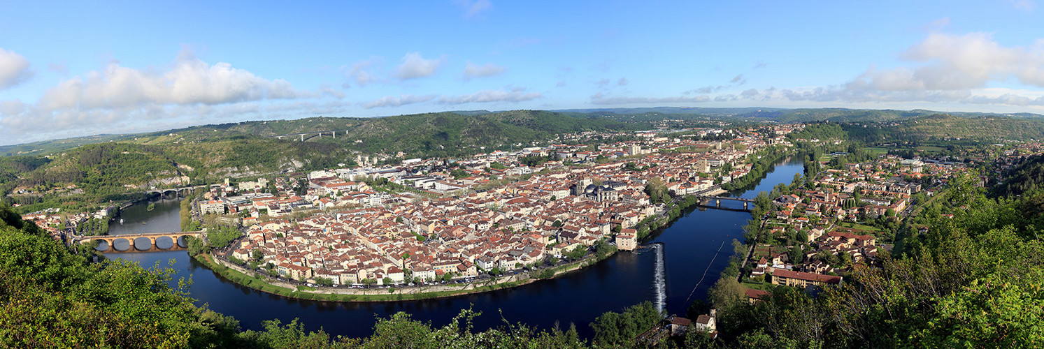 Cahors von oben