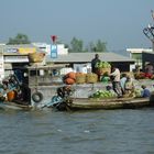 Cai Be Floating Market im Mekong Delta - Vietnam